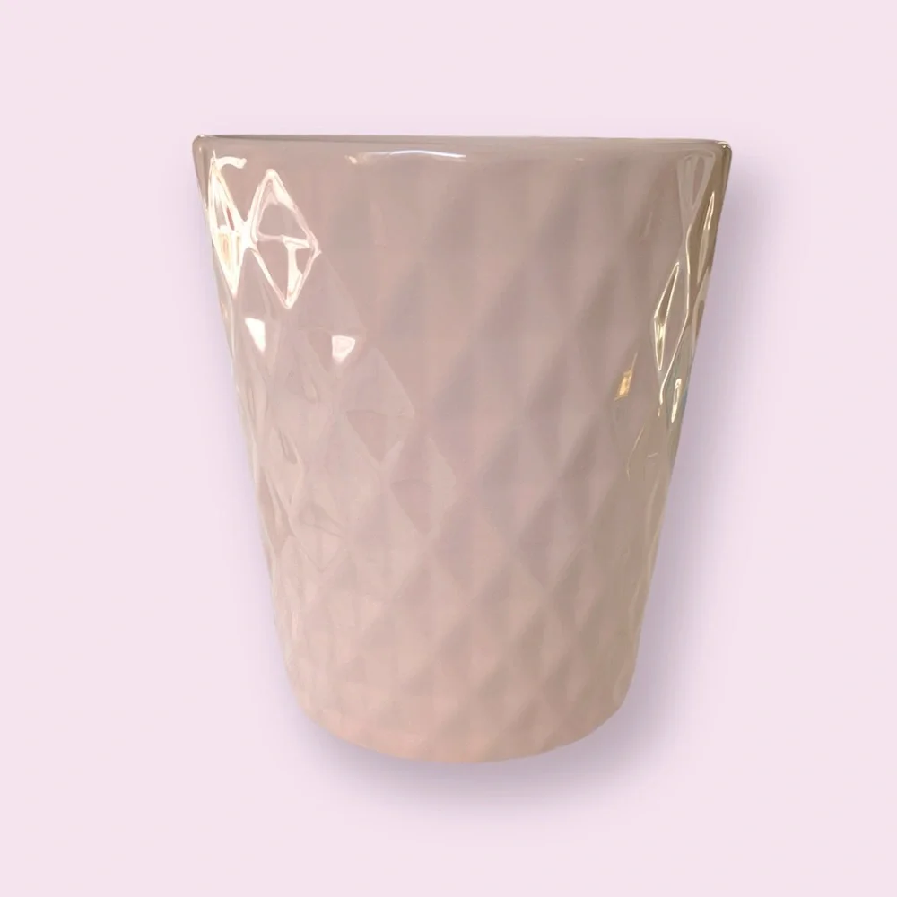 Mauve Diamond Plant Pot Vase